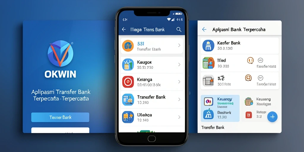 Tampilan antarmuka OKWIN yang user-friendly untuk Transfer Bank.