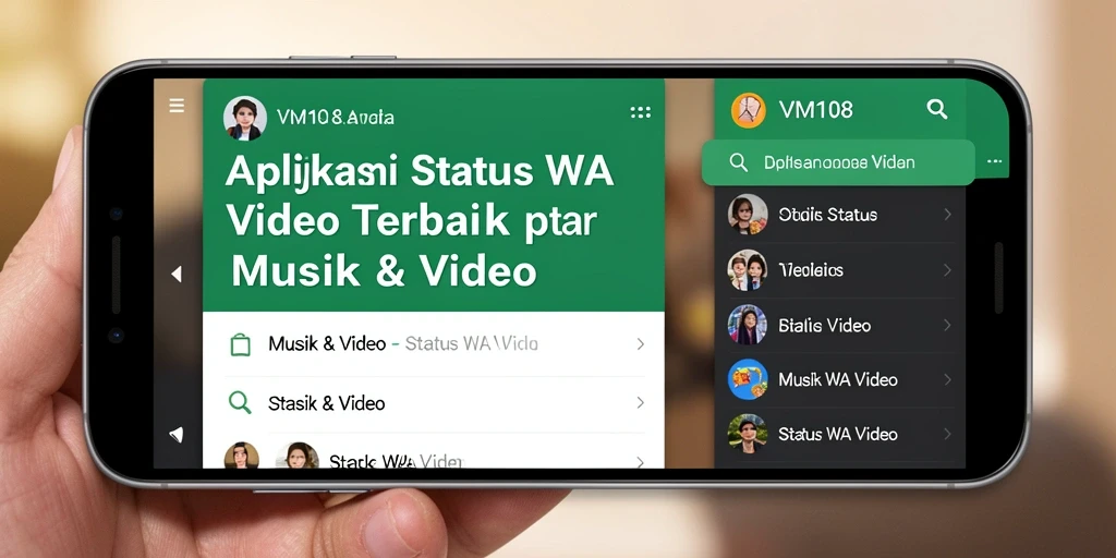 Antarmuka VM108 yang intuitif dan fungsional untuk Status WA Video.