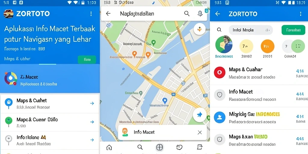 Tampilan antarmuka ZORTOTO yang menampilkan informasi lalu lintas secara realtime.